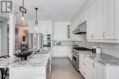 1492 Broadmoor Avenue, Mississauga (Mineola), ON - Indoor Photo Showing Kitchen With Stainless Steel Kitchen With Double Sink With Upgraded Kitchen