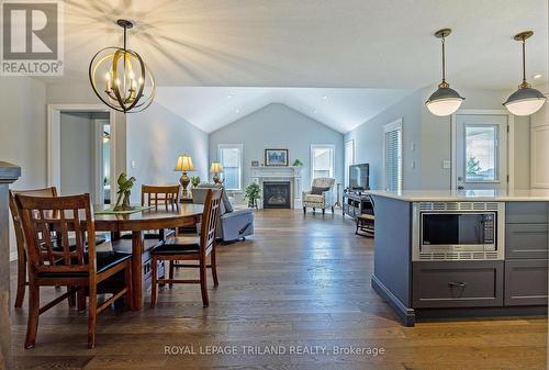 45 - 234 Peach Tree Boulevard, St. Thomas, ON - Indoor Photo Showing Dining Room With Fireplace