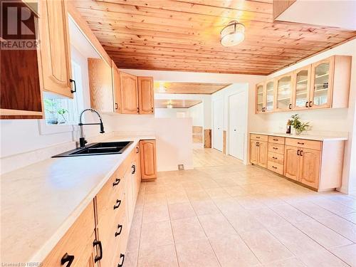 5797 Highway 17 E, Mattawa, ON - Indoor Photo Showing Kitchen With Double Sink