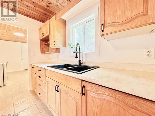 5797 Highway 17 E, Mattawa, ON - Indoor Photo Showing Kitchen With Double Sink