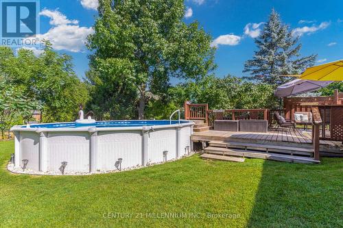 40 Dod'S Drive, Caledon, ON - Outdoor With Above Ground Pool With Backyard