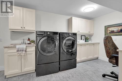 Lower level laundry - 31 - 1200 Riverside Drive, London, ON - Indoor Photo Showing Laundry Room