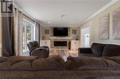 67 Eastwood Avenue, Moncton, NB - Indoor Photo Showing Living Room With Fireplace