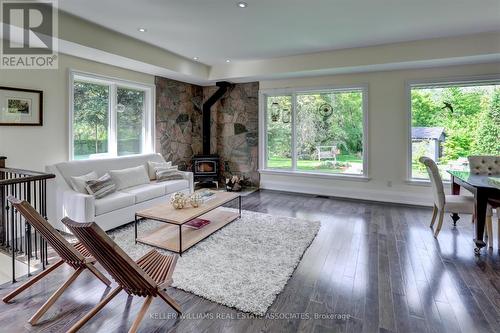 1399 Elaine Trail, Mississauga, ON - Indoor Photo Showing Living Room With Fireplace