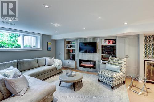 1399 Elaine Trail, Mississauga, ON - Indoor Photo Showing Living Room With Fireplace