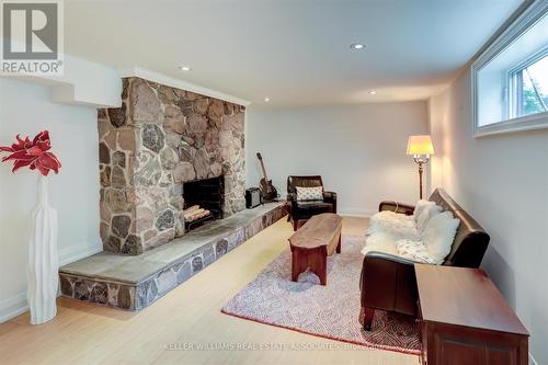 1399 Elaine Trail, Mississauga, ON - Indoor Photo Showing Living Room With Fireplace