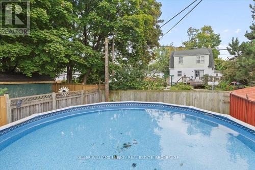 215 Greenwood Avenue, Oshawa (Vanier), ON - Outdoor With Above Ground Pool With Backyard