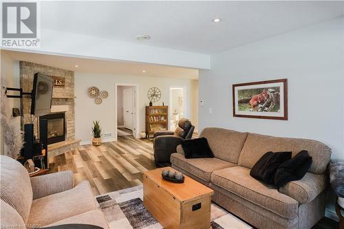 377 Peel Street E, Southampton, ON - Indoor Photo Showing Living Room With Fireplace