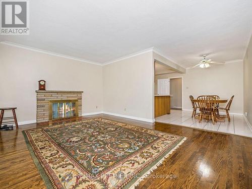 7 Tranquil Drive, Toronto (Etobicoke West Mall), ON - Indoor Photo Showing Living Room With Fireplace