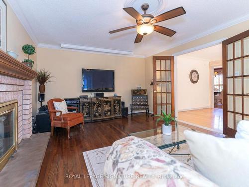 18 Irvine Rd, Toronto, ON - Indoor Photo Showing Living Room With Fireplace