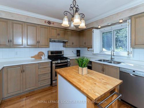 18 Irvine Rd, Toronto, ON - Indoor Photo Showing Kitchen With Double Sink