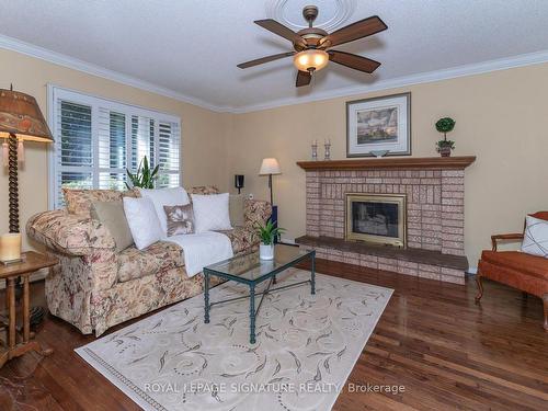 18 Irvine Rd, Toronto, ON - Indoor Photo Showing Living Room With Fireplace