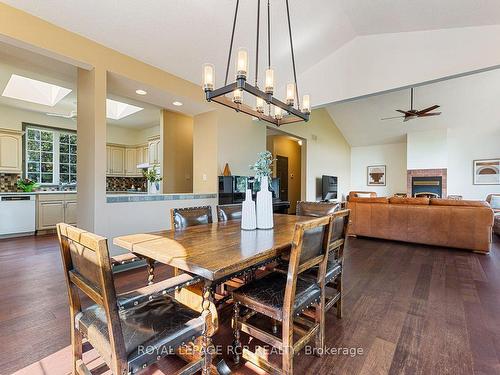 7826 5Th Sdrd, Adjala-Tosorontio, ON - Indoor Photo Showing Dining Room With Fireplace