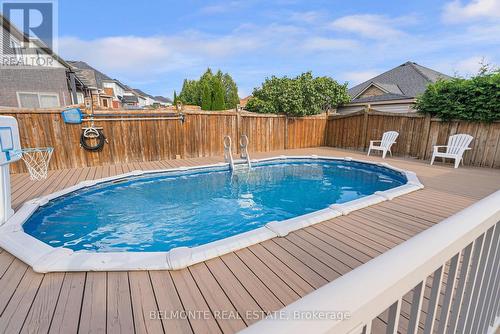 863 Coldstream Drive, Oshawa (Taunton), ON - Outdoor With Above Ground Pool With Deck Patio Veranda With Backyard