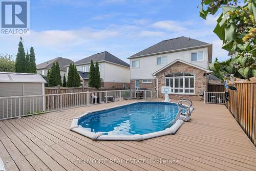 863 Coldstream Drive, Oshawa (Taunton), ON - Outdoor With Above Ground Pool With Deck Patio Veranda With Exterior