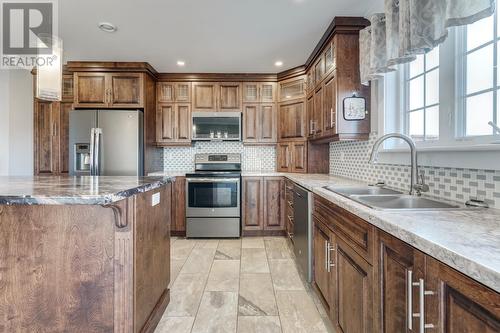 56B The Battery Road, Spaniards Bay, NL - Indoor Photo Showing Kitchen With Double Sink With Upgraded Kitchen