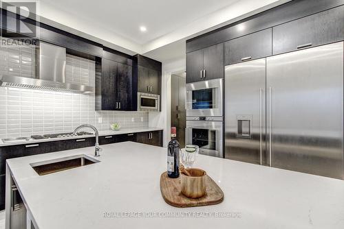 119 Lady Jessica Drive, Vaughan, ON - Indoor Photo Showing Kitchen With Stainless Steel Kitchen With Upgraded Kitchen