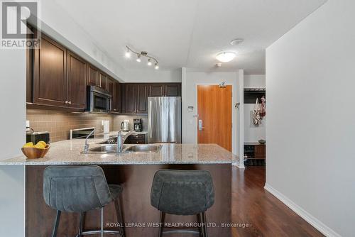 514 - 1403 Royal York Road, Toronto (Humber Heights), ON - Indoor Photo Showing Kitchen With Stainless Steel Kitchen With Double Sink With Upgraded Kitchen