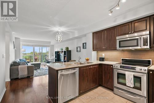 514 - 1403 Royal York Road, Toronto (Humber Heights), ON - Indoor Photo Showing Kitchen With Stainless Steel Kitchen With Double Sink