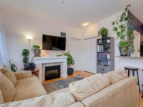 404-2747 Jacklin Rd, Langford, BC - Indoor Photo Showing Living Room With Fireplace