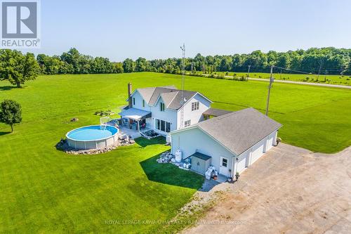 2433 County Road 121 Road, Kawartha Lakes, ON - Outdoor With Above Ground Pool With View