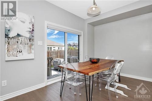 1115 Beckett Crescent, Ottawa, ON - Indoor Photo Showing Dining Room