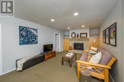 164 Nicholson Street, Prince George, BC - Indoor Photo Showing Living Room With Fireplace