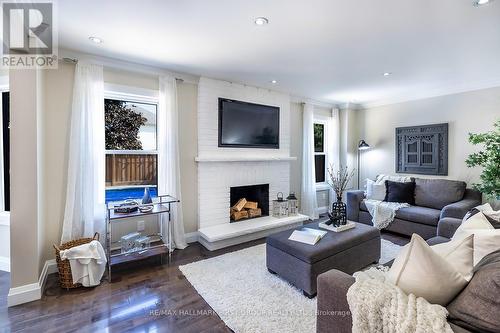 865 White Ash Drive, Whitby (Williamsburg), ON - Indoor Photo Showing Living Room With Fireplace