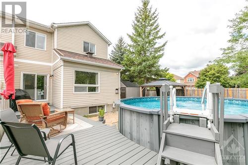 1 Chantilly Gate, Ottawa, ON - Outdoor With Above Ground Pool With Deck Patio Veranda With Exterior