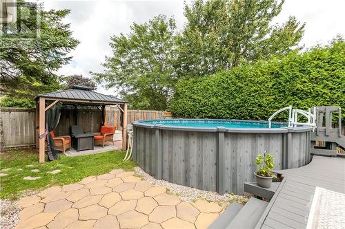 1 Chantilly Gate, Ottawa, ON - Outdoor With Above Ground Pool With Deck Patio Veranda With Backyard