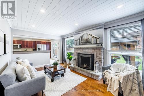 62 Wyndfield Crescent, Whitby (Pringle Creek), ON - Indoor Photo Showing Living Room With Fireplace