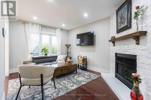 31 Glenbury Drive, Vaughan, ON - Indoor Photo Showing Living Room With Fireplace