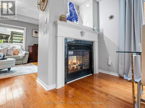 20 Prima Vista Court, Brampton, ON - Indoor Photo Showing Living Room With Fireplace