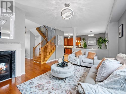 20 Prima Vista Court, Brampton, ON - Indoor Photo Showing Living Room With Fireplace