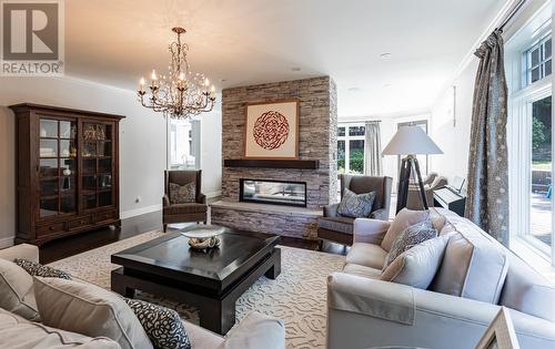 11 Hawthorn Place, St. John'S, NL - Indoor Photo Showing Living Room With Fireplace