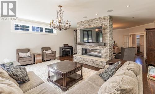 11 Hawthorn Place, St. John'S, NL - Indoor Photo Showing Living Room With Fireplace