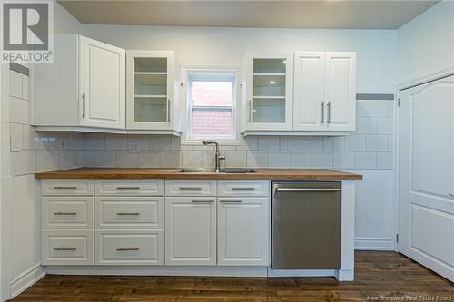 686 Bridge Street, Bathurst, NB - Indoor Photo Showing Kitchen With Double Sink