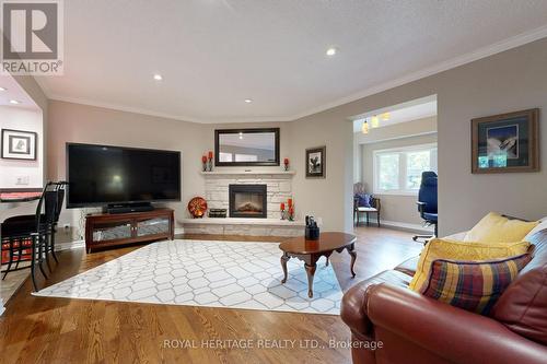 72 Lake Driveway W, Ajax, ON - Indoor Photo Showing Living Room With Fireplace