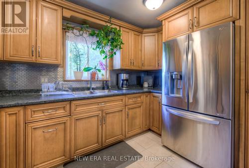 127 Nash Road S, Hamilton, ON - Indoor Photo Showing Kitchen With Double Sink