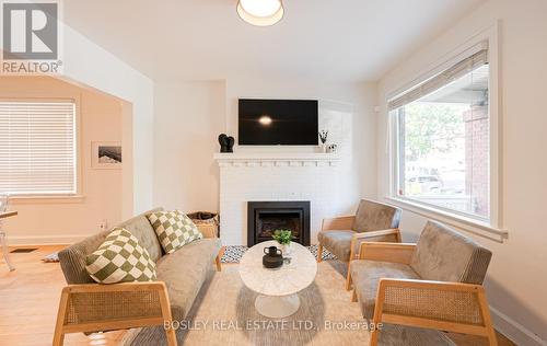 237 Broadway Avenue, Toronto (Mount Pleasant East), ON - Indoor Photo Showing Living Room With Fireplace