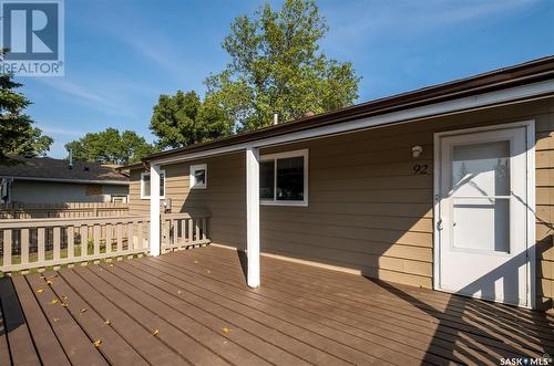 92 Kemp Crescent, Prince Albert, SK - Outdoor With Deck Patio Veranda With Exterior