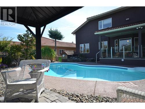 3321 Country Estate Court, Vernon, BC - Outdoor With In Ground Pool With Deck Patio Veranda