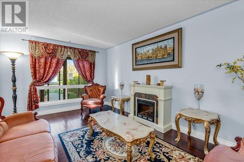 50 Granby Court, Brampton, ON - Indoor Photo Showing Living Room With Fireplace