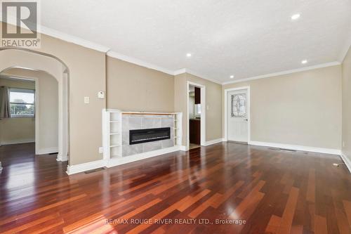 36 Rideout Street, Ajax, ON - Indoor Photo Showing Living Room With Fireplace