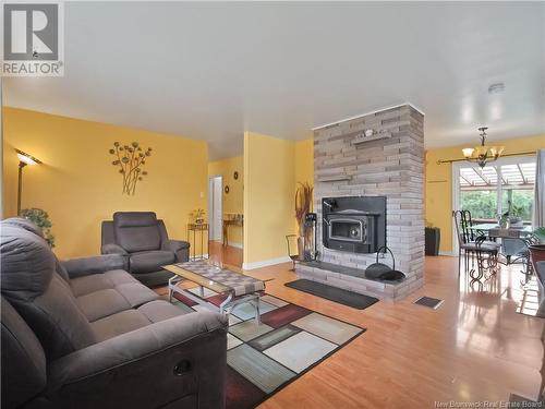 207 Diligent Drive, Riverview, NB - Indoor Photo Showing Living Room With Fireplace