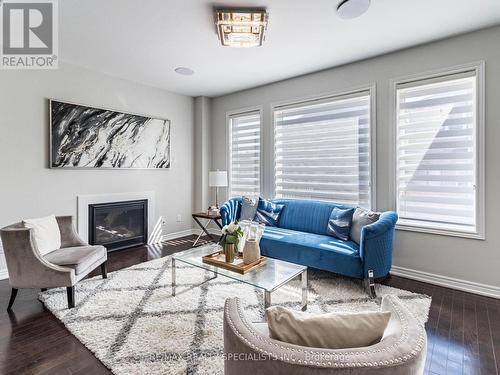 3 Frampton Road, Brampton (Northwest Brampton), ON - Indoor Photo Showing Living Room With Fireplace