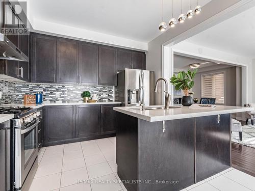 3 Frampton Road, Brampton (Northwest Brampton), ON - Indoor Photo Showing Kitchen With Stainless Steel Kitchen With Double Sink With Upgraded Kitchen