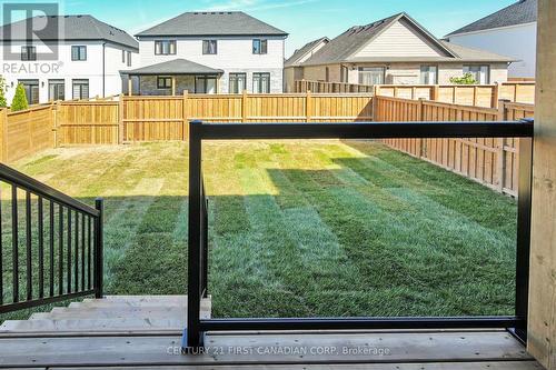 Fenced back yard - 1890 Fountain Grass Drive, London, ON - Outdoor With Deck Patio Veranda