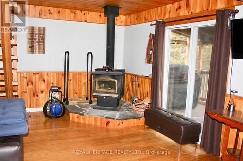 810 4Th Line, Douro-Dummer, ON - Indoor Photo Showing Living Room With Fireplace