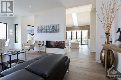 19 Neely Street, Ottawa, ON - Indoor Photo Showing Living Room With Fireplace